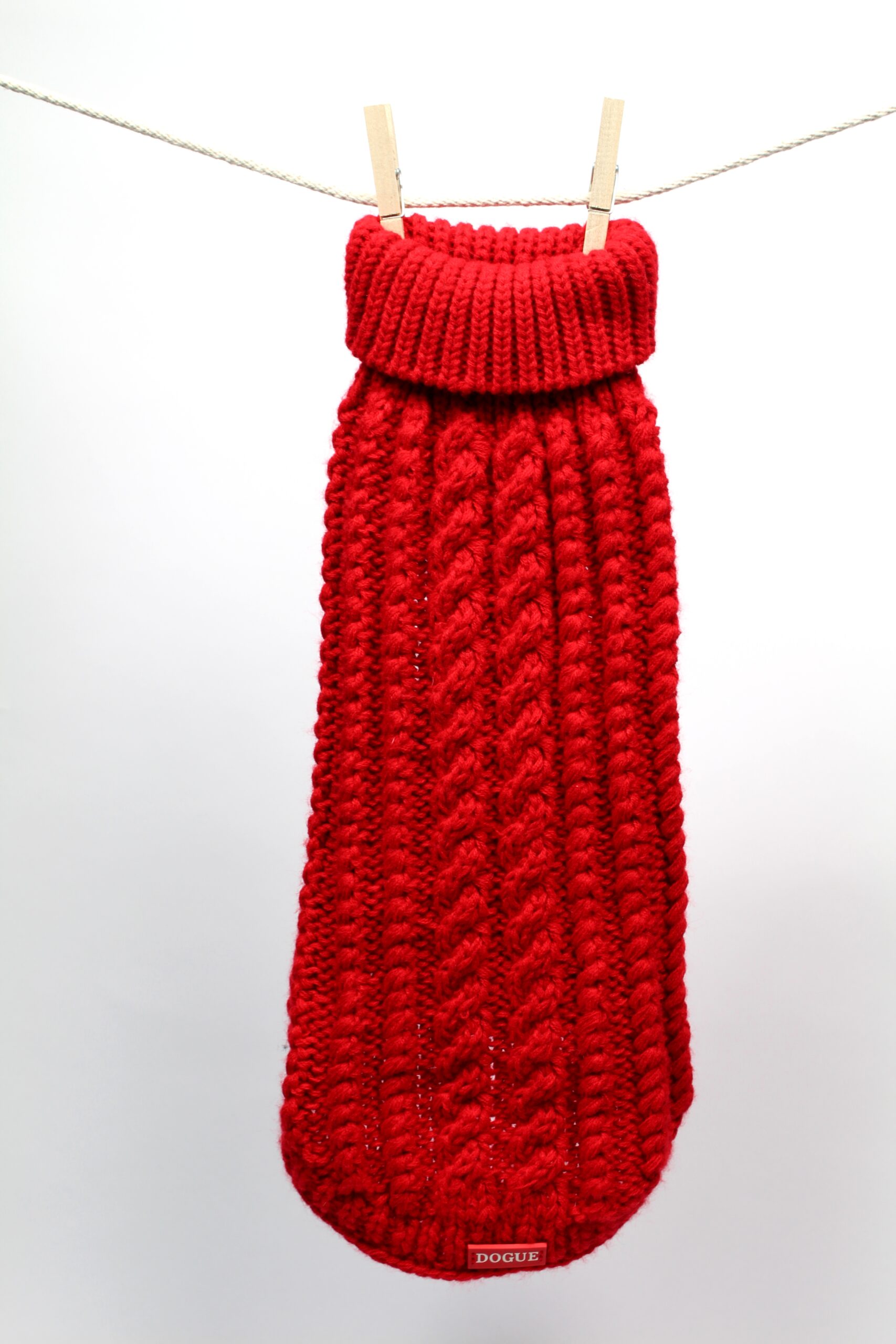 Dogue Maglioncino Cable Knit Sweater  Red