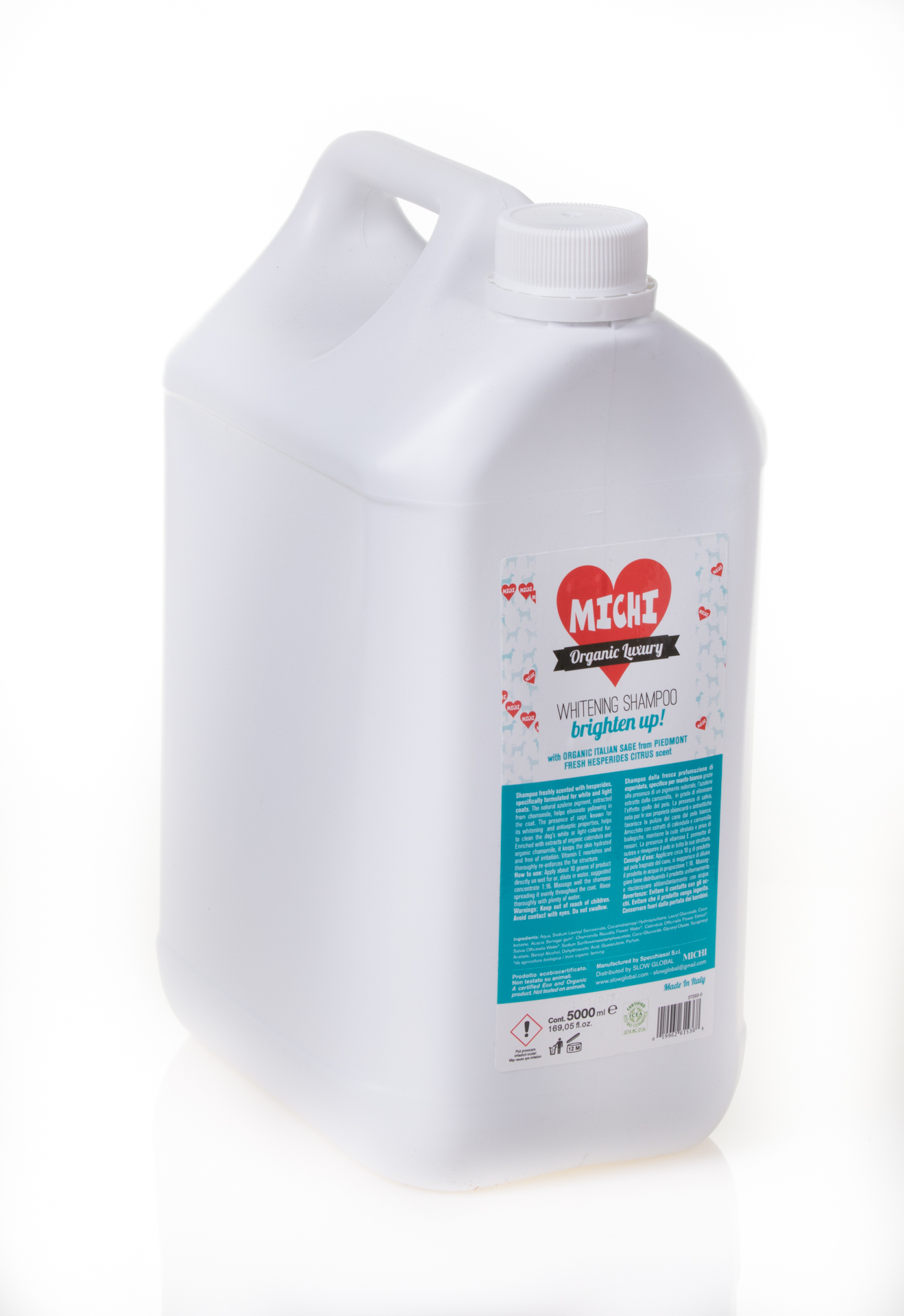 Shampoo Manti Bianchi MICHI Whitening Brighten Up 5L