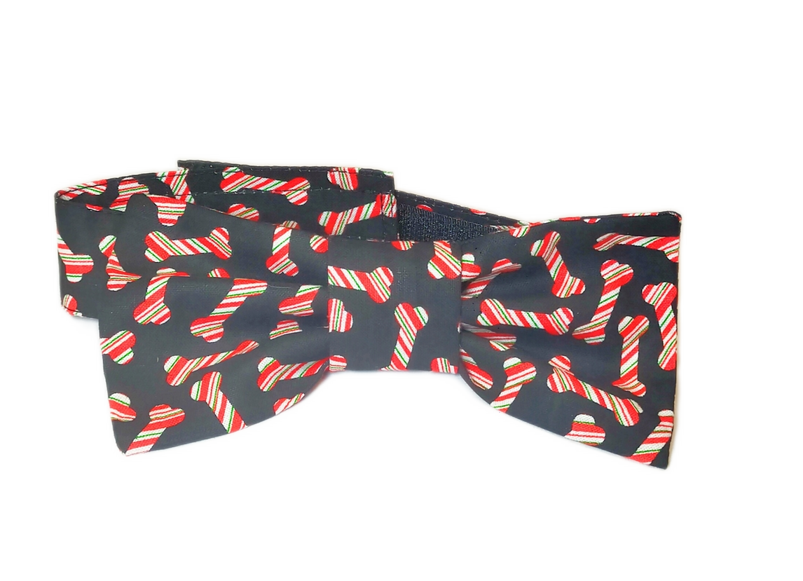 CANDY CANE BONES MICHI PAPILLON CHRISTMAS Bow Tie