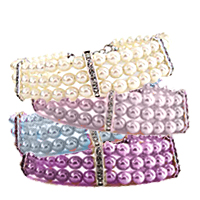 3-Row Pearl Necklace White