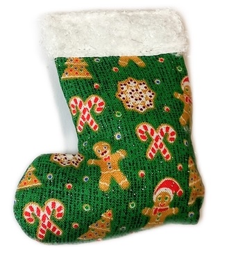 CHRISTMAS COOKIES STOCKING CATNIP CAT TOY MICHI CALZA NATALE CON ERBA GATTA