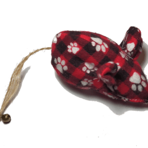MICHI CATNIP TOY red paw mouse Gioco Gatto con erba gatta Topolino red paw con campanella