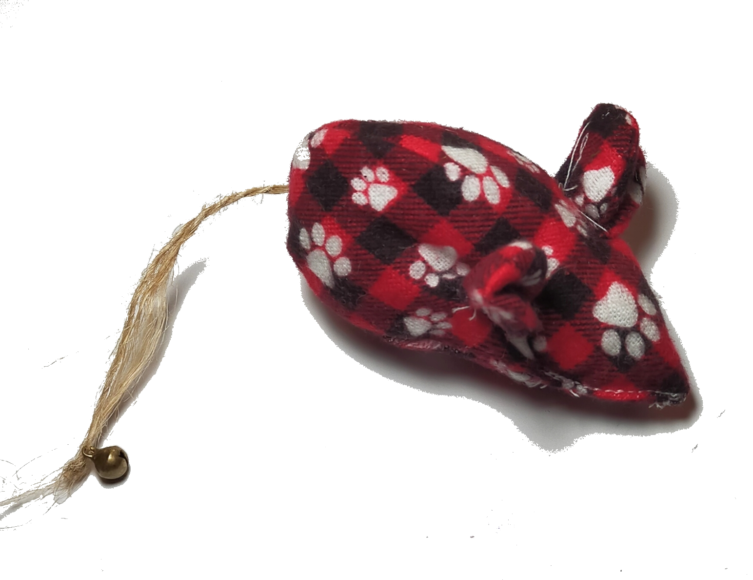 MICHI CATNIP TOY red paw mouse Gioco Gatto con erba gatta Topolino red paw con campanella