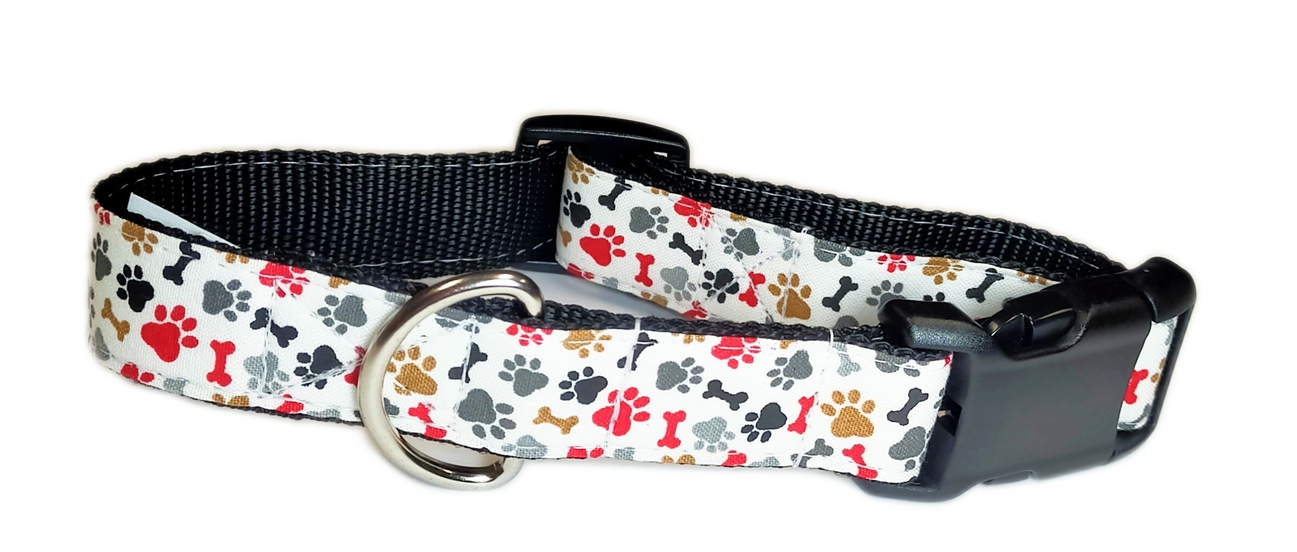 COLORFUL PAWS & BONES COLLAR MICHI Collare