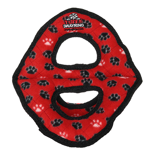 Tuffy Ultimate 3Way Ring Red Paw