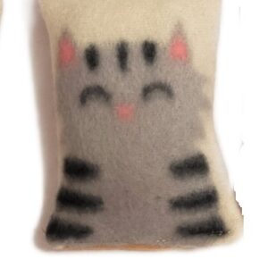 MICHI CATNIP TOY CAT BAG Grey Gioco Gatto con erba gatta Sacchetto Gatto Grigio